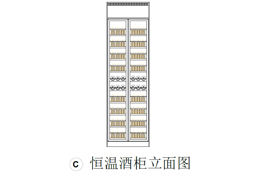 深圳私人别墅定制恒温酒柜方案设计(图3)